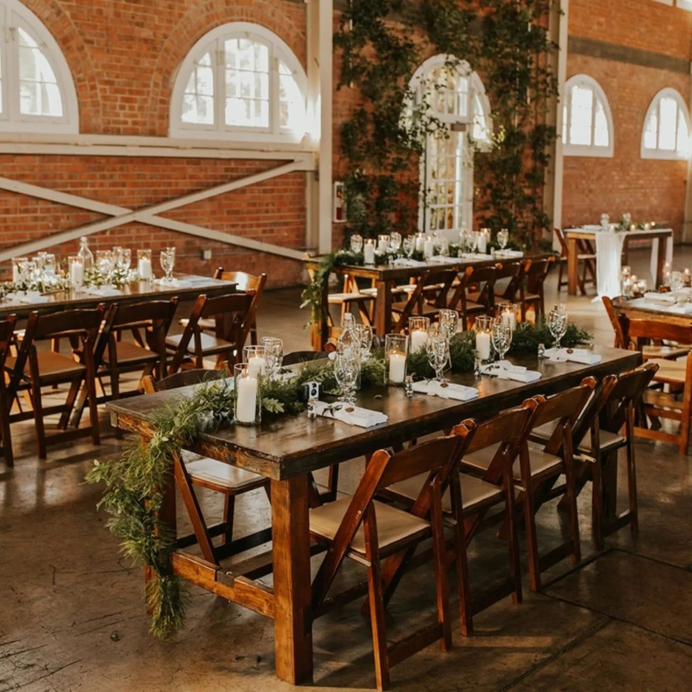 8' Hickory Farm Table - Image 19