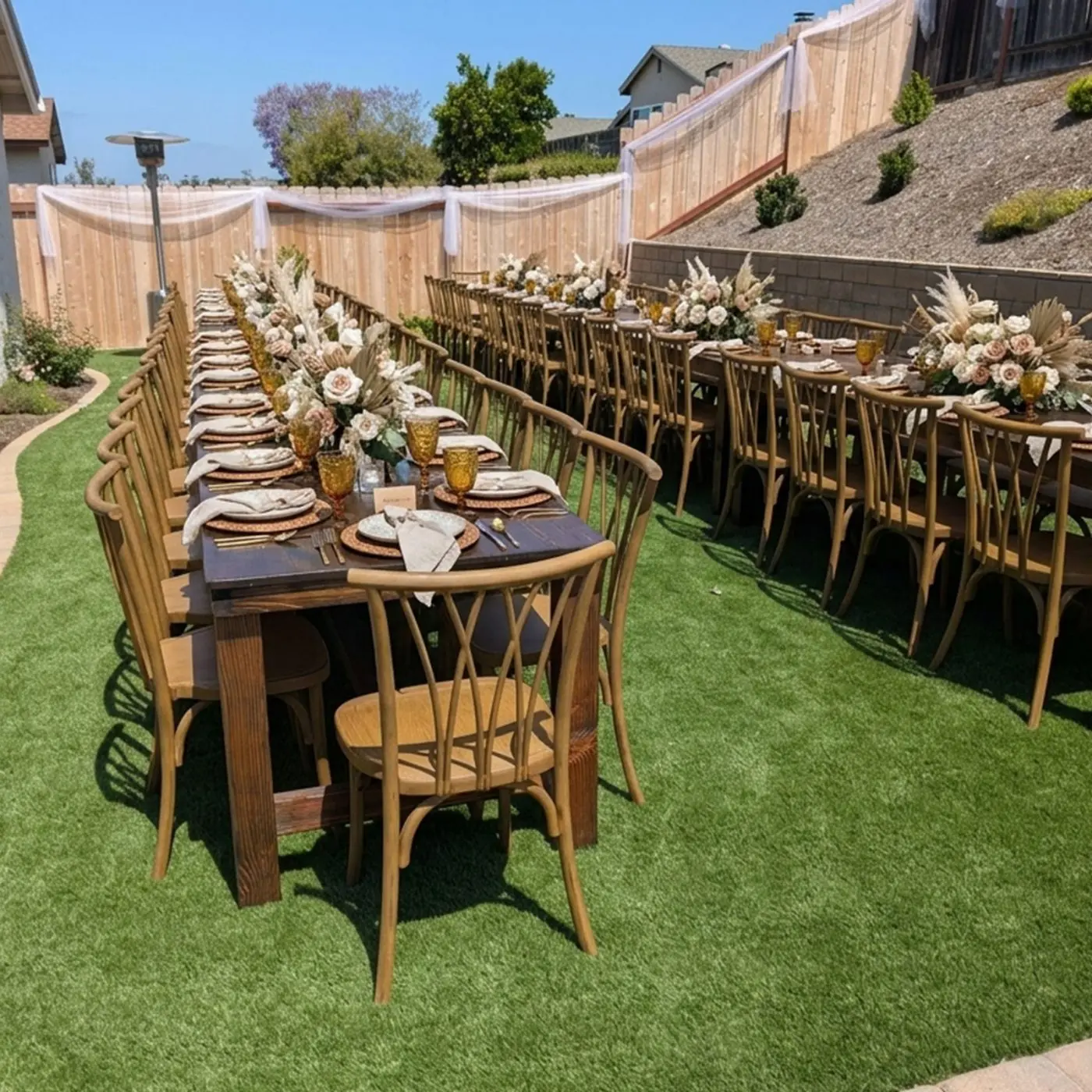 8' Hickory Farm Table - Image 11