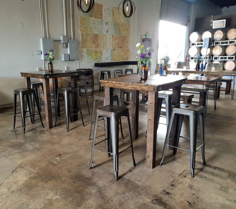 Wood Cocktail Table Rental San Diego Belly Bar Pub Table Rentals