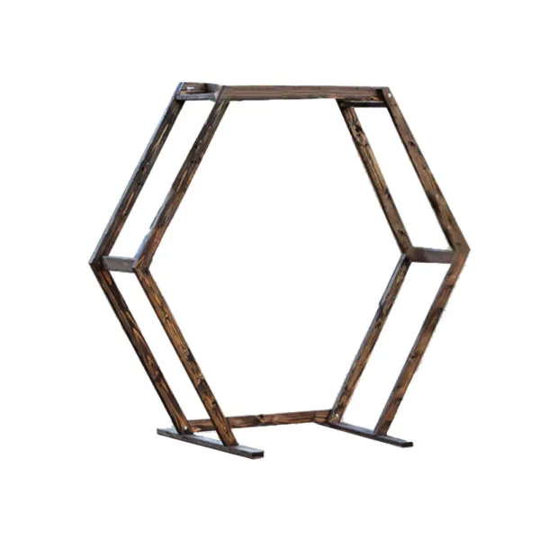 <hide>Arch - </hide>Hickory Hexagon Arch