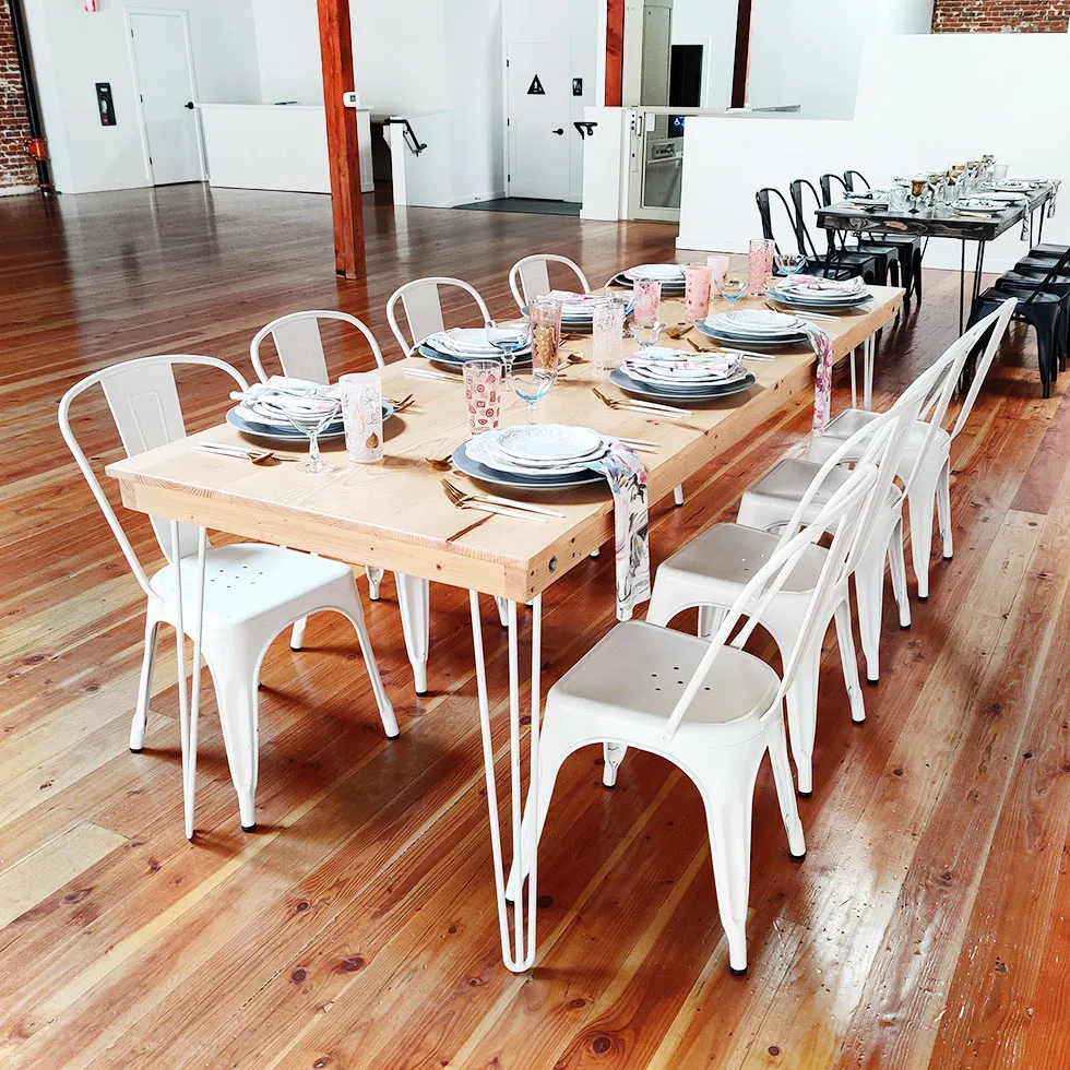 <hide>Chair – </hide>White Bistro Chair - Image 7
