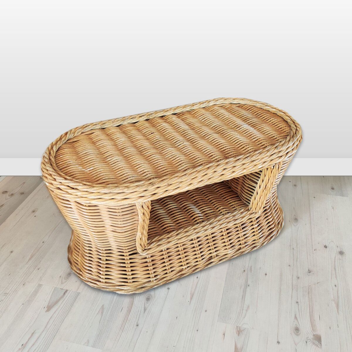 <hide>Coffee Table – </hide>Oval Woven Coffee Table - Image 2