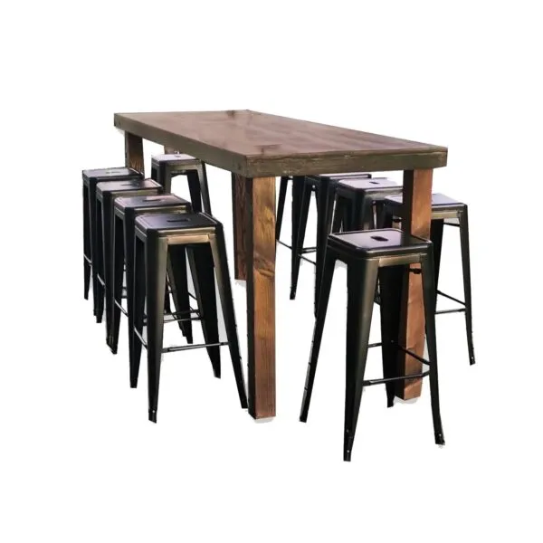 8' Hickory Bar Table