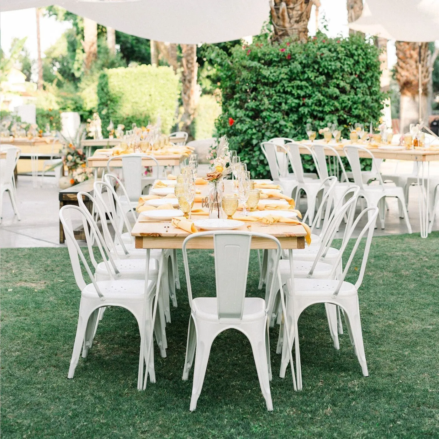 <hide>Chair – </hide>White Bistro Chair - Image 2