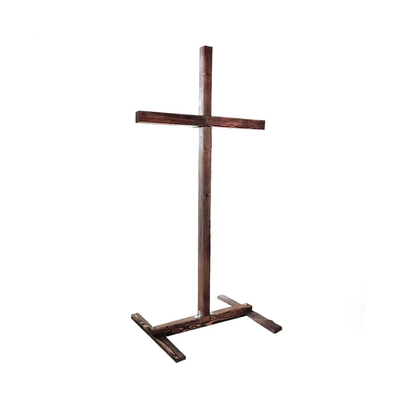 <hide>Arch – </hide> Wood Cross Backdrop
