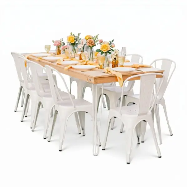 8' Honey Hairpin Table