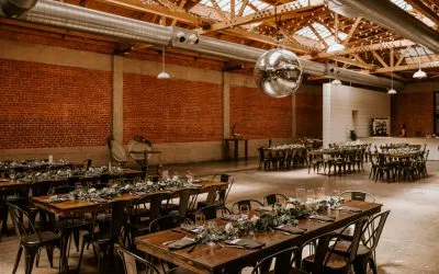 Hairpin Farm Tables & Metal Bistro Chairs at LUCE CIELO
