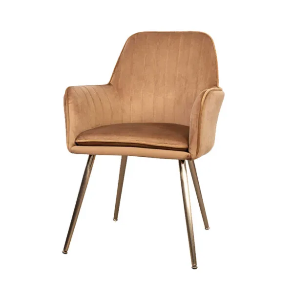 <hide>Chair – </hide>Caramel Velvet