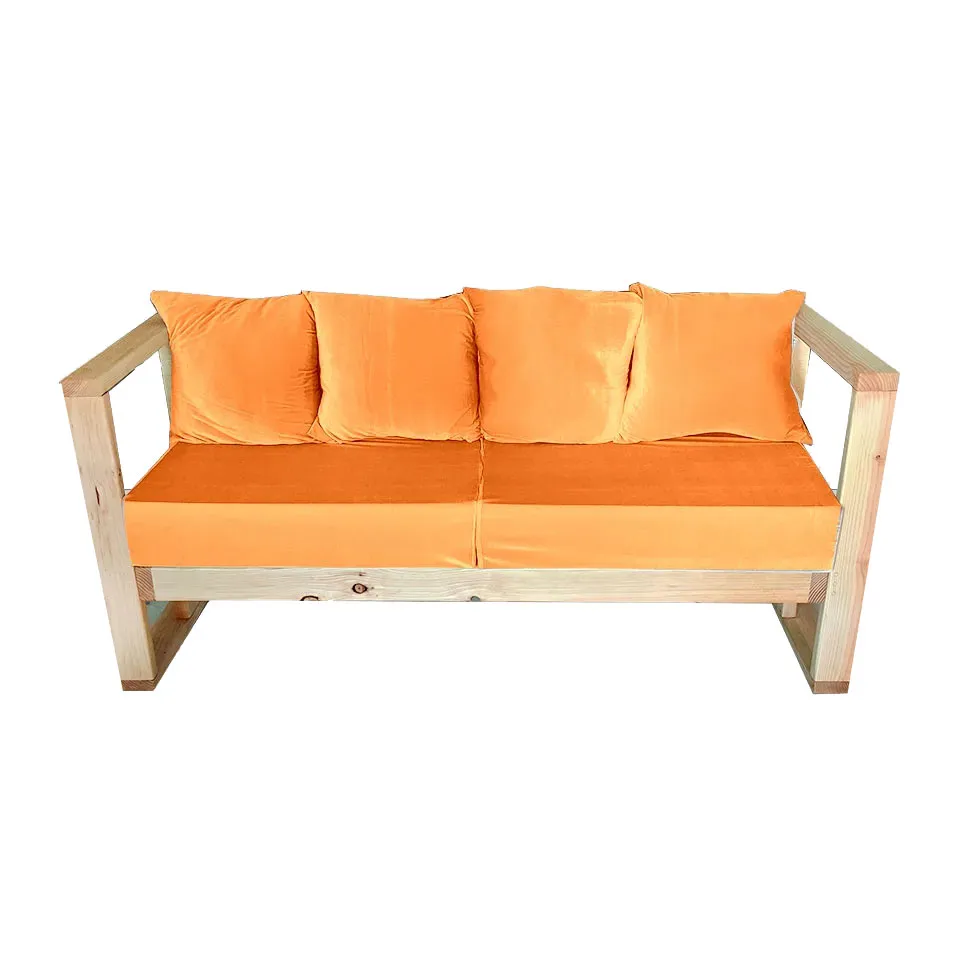 <hide>Love Seat– </hide>Sofia Sofa Orange