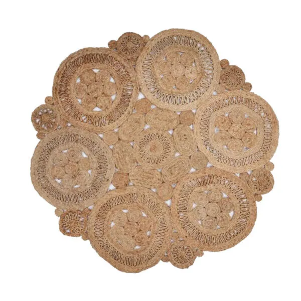 <hide>Rug – </hide>4' Mini Jute Rug