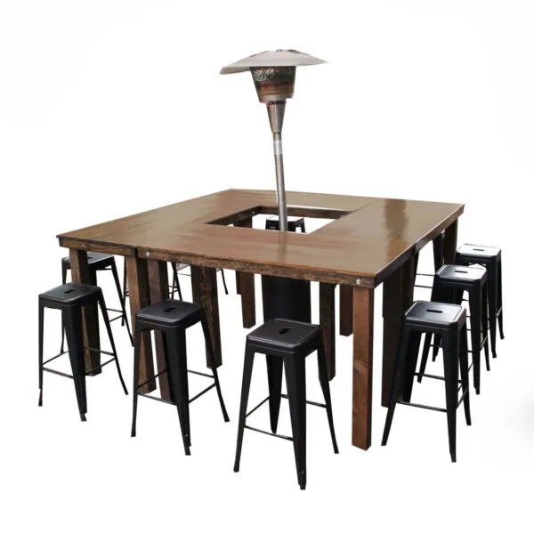 7.5' x 7.5' Square Bar Table