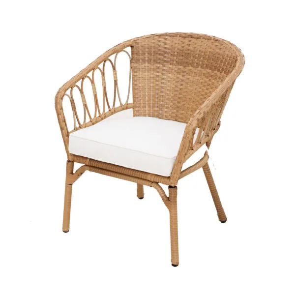 <hide>Chair – </hide>Vineyard Rattan Chair with Cushion
