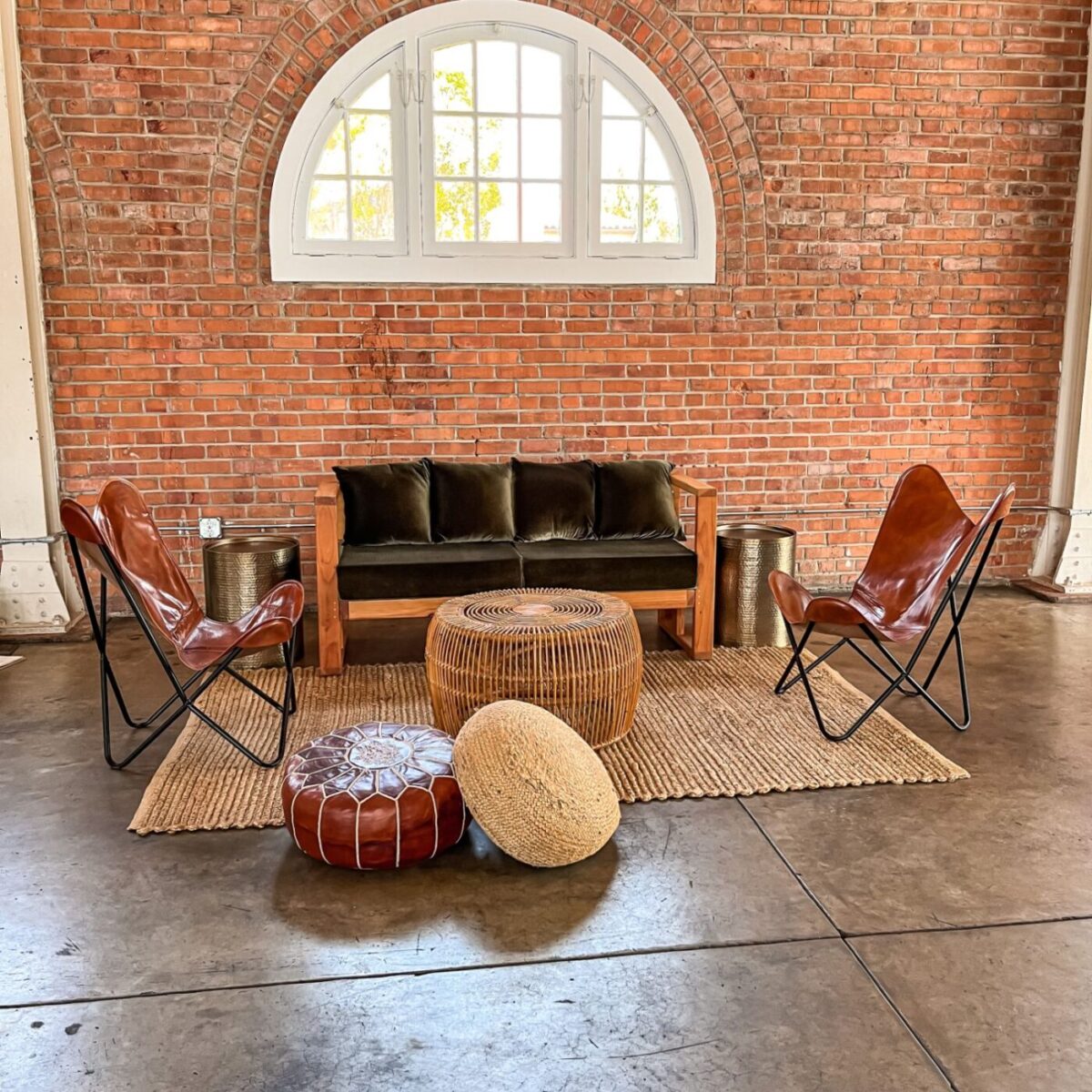 <hide>Coffee Table – </hide>Boho Rattan Coffee Table - Image 3