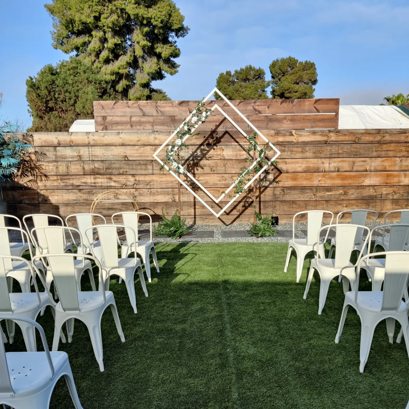 <hide>Chair – </hide>White Bistro Chair - Image 11