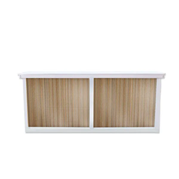 <hide>Bar – </hide>8' White Ribbed Bar