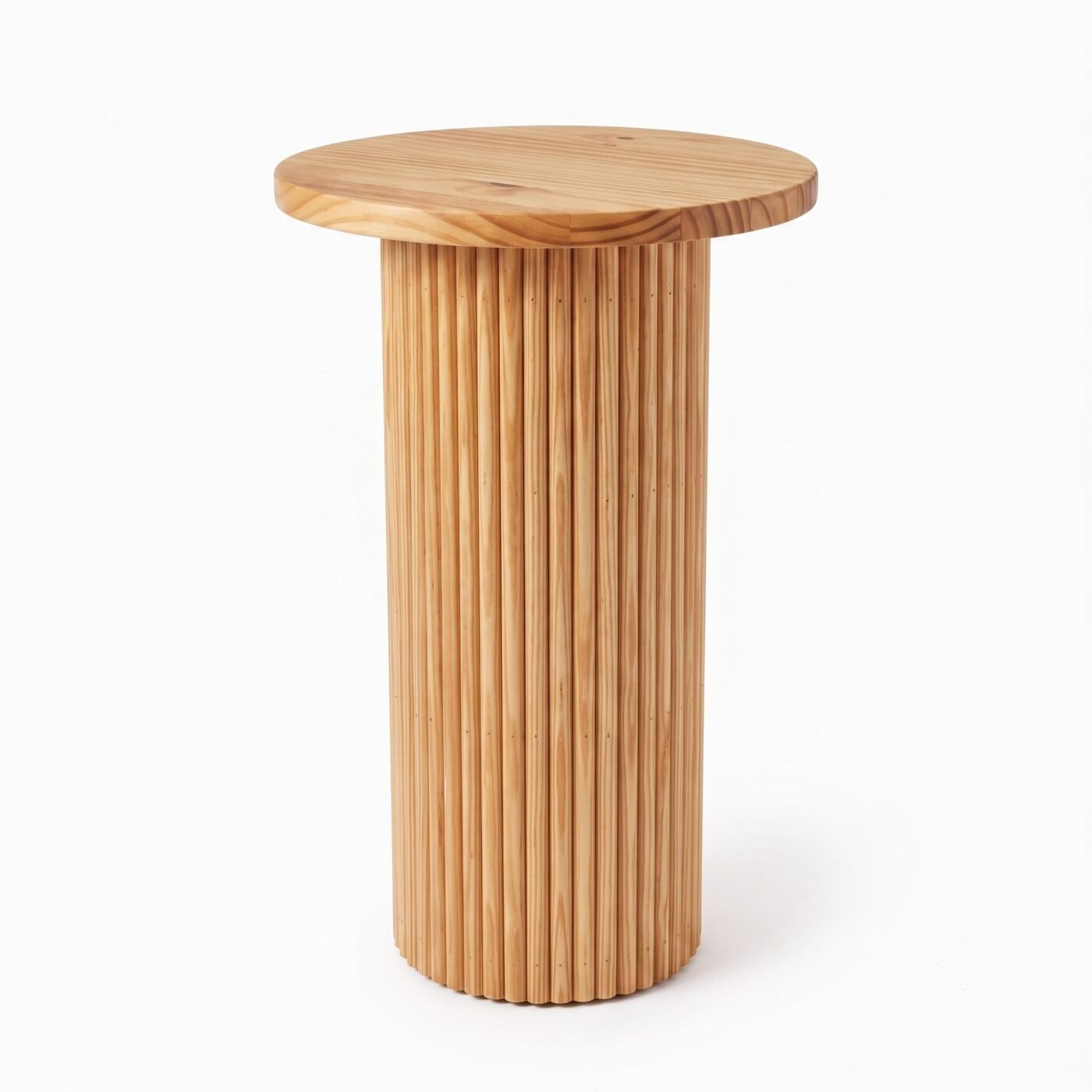 <hide>Side Table – </hide> Fluted Side Table