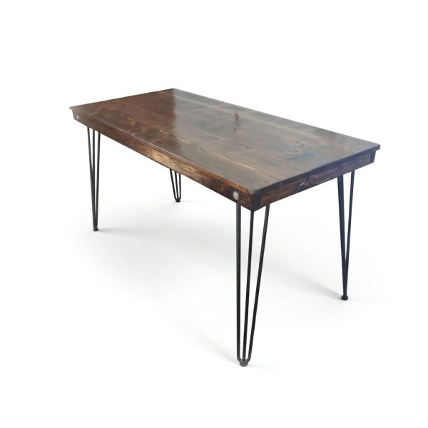 5' Hickory Sweetheart Hairpin Table