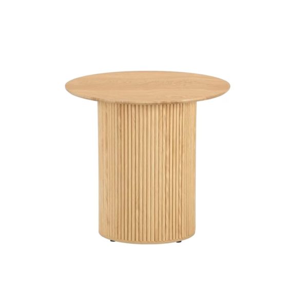 3' Round Fluted Honey Sweetheart Table
