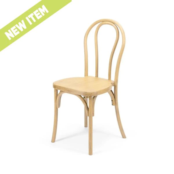 <hide>Chair – </hide> Natural Bentwood Dining Chair