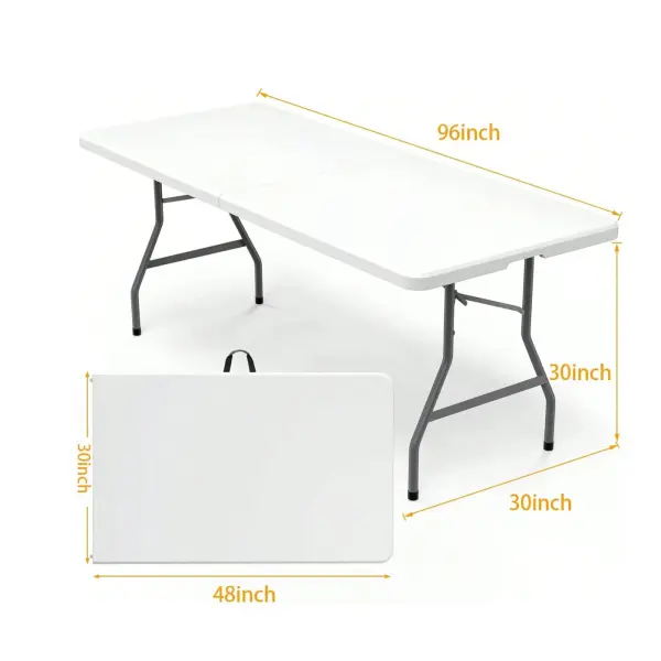8' Rectangle Folding Table