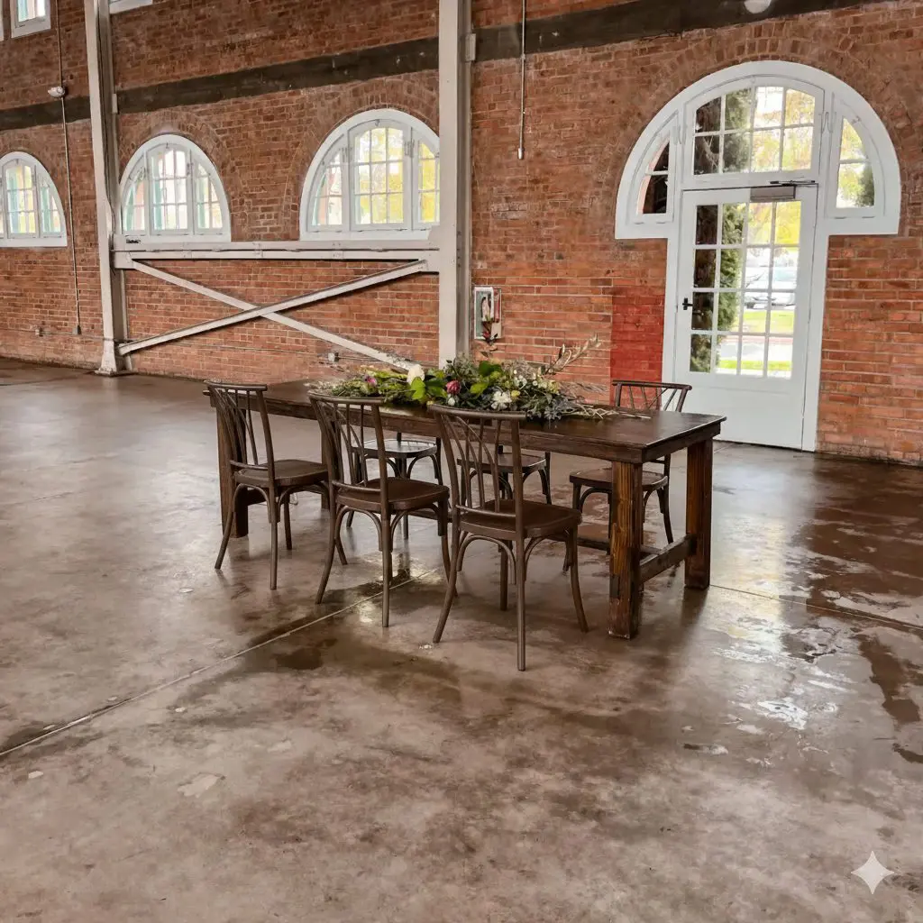 8' Hickory Farm Table - Image 5