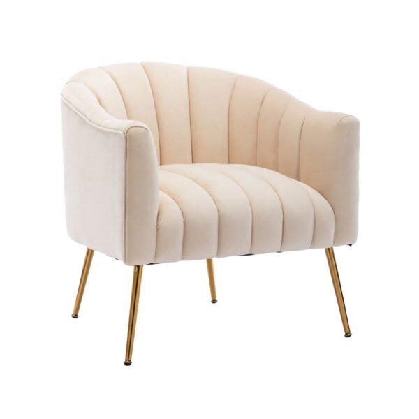 <hide>Chair – </hide>Holly Cream Velvet
